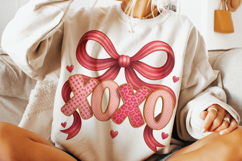 XoXo Coquette Bow Valentine's Day PNG, Love PNG, Cupid PNG Product Image 2