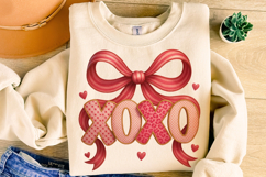 XoXo Coquette Bow Valentine's Day PNG, Love PNG, Cupid PNG Product Image 4