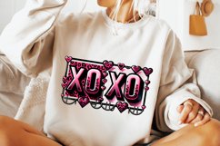 Xoxo PNG, Valentine Xoxo PNG, Retro Valentine&#039;s Day PNG Product Image 3