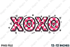 Xoxo Hearts Valentine&#039;s Day PNG Product Image 1