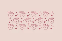 XOXO kisses libbey beer glass can wrap svg presized template for 16oz and 20oz glass