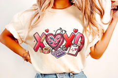 Nurse Valentine's Day PNG, Nurse Mom PNG, Xoxo PNG, Love PNG Product Image 5