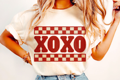 Xoxo Valentine Patchwork PNG, Valentine's Day PNG, Love PNG Product Image 2