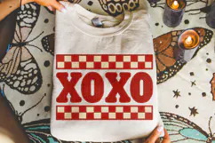 Xoxo Valentine Patchwork PNG, Valentine's Day PNG, Love PNG Product Image 4