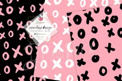 Valentine Seamless File, 24 Digital papers, xo, sketchy 139 Product Image 3