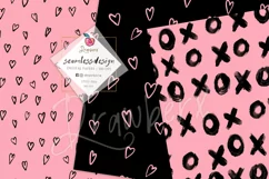 Valentine Seamless File, 24 Digital papers, xo, sketchy 139 Product Image 4
