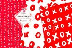 Valentine Seamless File, 24 Digital papers, xo, sketchy 139 Product Image 8