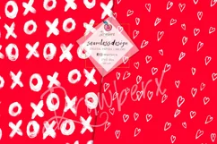 Valentine Seamless File, 24 Digital papers, xo, sketchy 139 Product Image 9