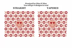 xoxo Smile valentine skinny tumbler sublimation wrap with high resolution and transparant background are for 20oz and 30oz skinny tumbler
