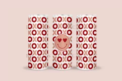 xoxo Smile valentine skinny tumbler sublimation wrap with high resolution and transparant background are for 20oz and 30oz skinny tumbler