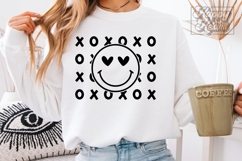 XOXO Valentines Day Happy Face SVG PNG - Hugs and Kisses Product Image 4