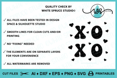 XOXO Valentine Couples Anniversary Children's SVG and Print Product Image 2