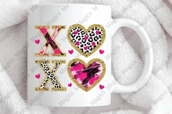 XOXO Valentine Day Heart Brushstroke Png Product Image 3