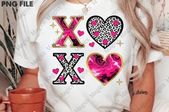 XOXO Valentine Day Heart Brushstroke Png Product Image 4