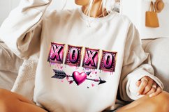 Xoxo PNG, Valentine Xoxo PNG, Retro Valentine&#039;s Day PNG Product Image 3