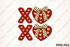 XOXO Valentine Heart PNG Product Image 1