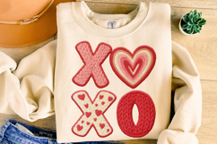Xoxo Valentine Patchwork PNG, Valentine's Day PNG, Love PNG Product Image 4