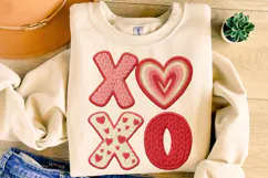 Xoxo Valentine Patchwork PNG, Valentine's Day PNG, Love PNG Product Image 4