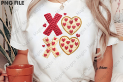 XOXO Valentine Yarn Crochet Clipart Product Image 2