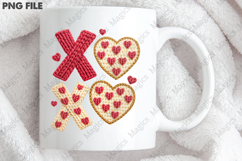 XOXO Valentine Yarn Crochet Clipart Product Image 3