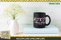XOXO vibes only is a professional design that is ready to be cut with all major cutting machines. Printable file formats also available.