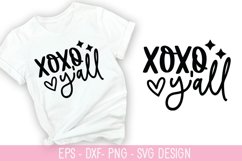 Xoxo y&#039;all - Valentine&#039;s Day SVG Design Product Image 1