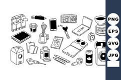 Office and home work tools and electronics vector illustrati Product Image 1