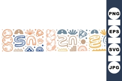 Abstract Boho Organic Shape Clipart Bundle for Crafts Product Image 1