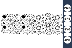 Hand Drawn Doodle Clipart Bundle For Crafts Product Image 1