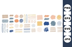 Hand Drawn Scribble Clipart Set for Crafts Product Image 1