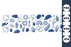 Hand Drawn Abstract Natural Clipart Set Bundle Product Image 1