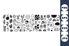 Boho Summer Clipart Bundle With Plants And Animals Product Image 1