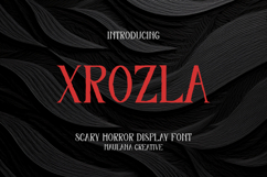 Xrozla Scary Serif Horror Display Product Image 1