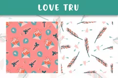 valentine's day digital paper png sublimation pattern Product Image 5