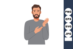 Man with wrist pain showing discomfort and concern in casual Product Image 1