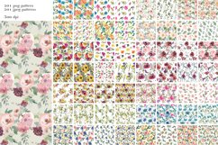 Watercolor Floral Seamless Pattern Bundle Product Image 7