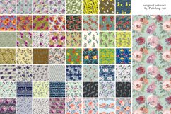 Watercolor Floral Seamless Pattern Bundle Product Image 5