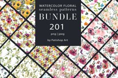 Watercolor Floral Seamless Pattern Bundle Product Image 1