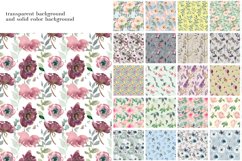 Watercolor Floral Seamless Pattern Bundle Product Image 3