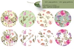 Watercolor Floral Seamless Pattern Bundle Product Image 4