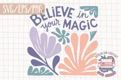 Floral Quote Abstract Boho Aesthetic SVG Motivational Product Image 1