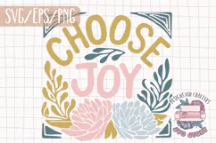 Floral Quote Abstract Boho Aesthetic SVG Motivational Product Image 1