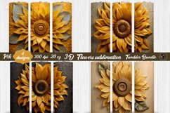 3D sunflower | 3D suflowers Tumbler Product Image 1