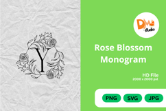 Rose Blossom Monogram Product Image 1