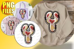 Y Doodle Letter Valentine Sweet Joyful Design! Product Image 1