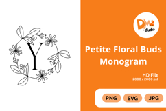Petite Floral Buds Monogram Product Image 1