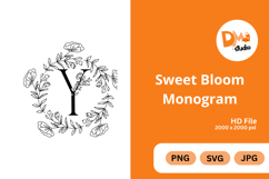 Sweet Bloom Monogram Product Image 1