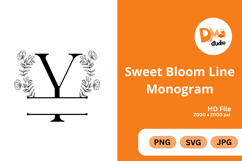 Sweet Bloom Line Monogram Product Image 1
