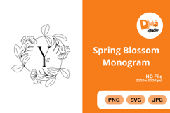 Spring Blossom Monogram Product Image 1