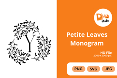 Petite Leaves Monogram Product Image 1